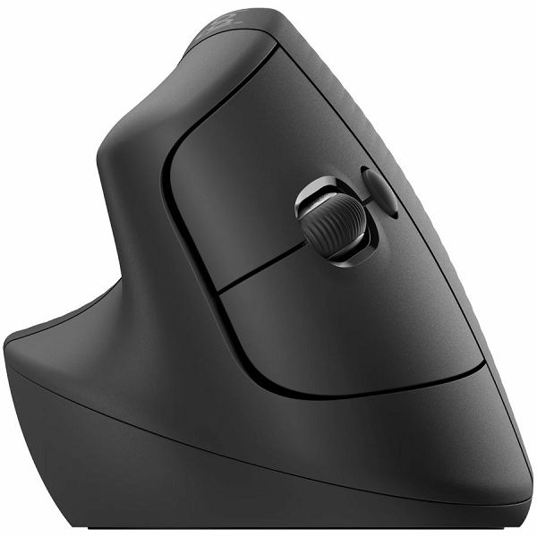 LOGITECH Lift Left Vertical Ergonomic Mouse - GRAPHITE / BLACK - 2.4GHZ/BT - EMEA - ON+OFFLINE,B2C,LEFT