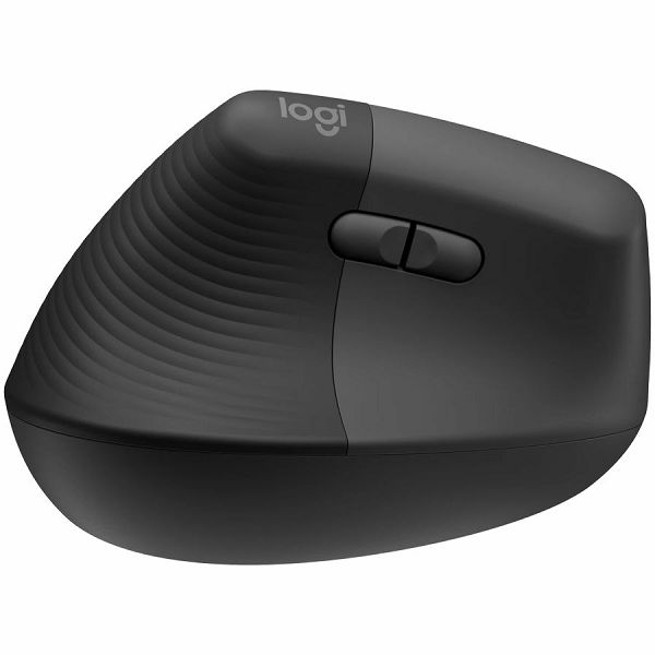 LOGITECH Lift Left Vertical Ergonomic Mouse - GRAPHITE / BLACK - 2.4GHZ/BT - EMEA - ON+OFFLINE,B2C,LEFT