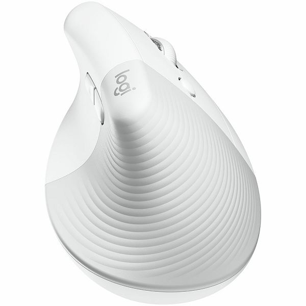 LOGITECH Lift Vertical Ergonomic Mouse - OFF-WHITE/PALE GREY - 2.4GHZ/BT - EMEA - ON+OFFLINE,B2C