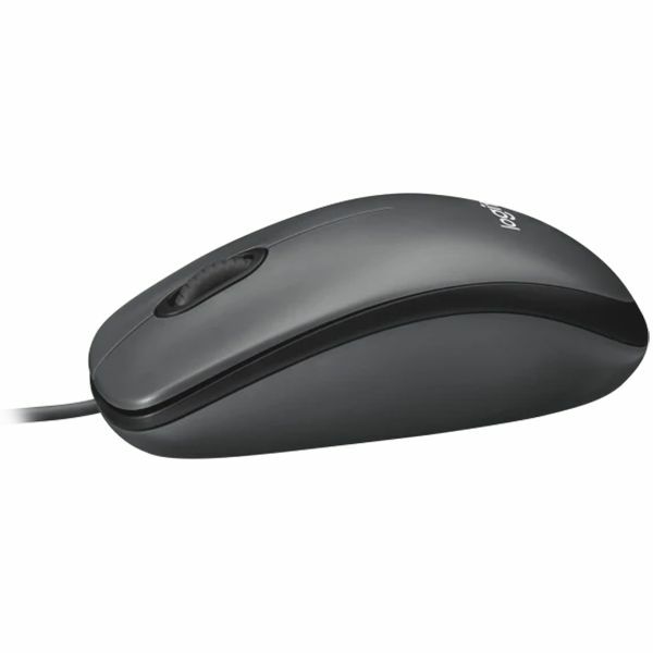 LOGITECH Mouse M100 - BLACK - USB - N/A - EMEA - AKOYA HANGTAB BOX M100