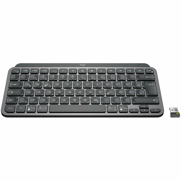 LOGITECH MX Keys Mini Minimalist Wireless Illuminated Keyboard - GRAPHITE - US INTL - 2.4GHZ/BT - INTNL