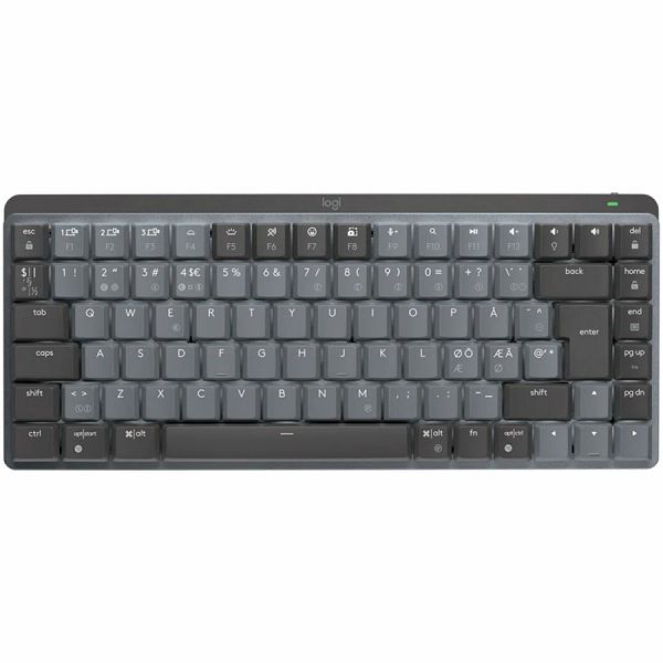 LOGITECH MX Mechanical Mini Minimalist Wireless Illuminated Keyboard  - GRAPHITE - US INTL - 2.4GHZ/BT - EMEA - CLICKY