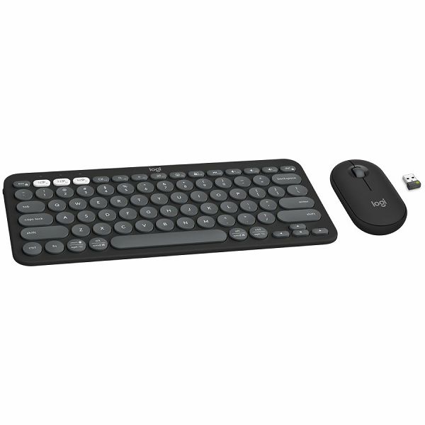 LOGITECH Pebble 2 Bluetooth Keyboard Combo - TONAL GRAPHITE - US INTL