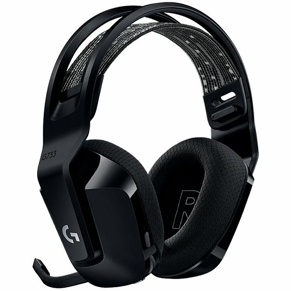 LOGITECH G733 LIGHTSPEED Wireless RGB Gaming Headset - BLACK - 2.4GHZ - EMEA