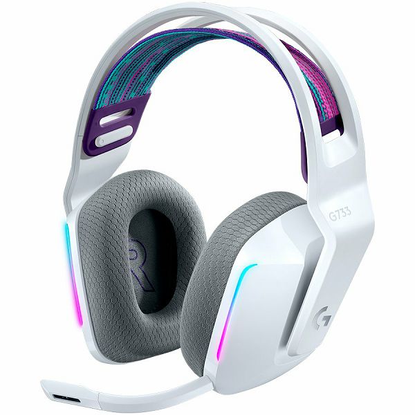 LOGITECH G733 LIGHTSPEED Wireless RGB Gaming Headset - WHITE - 2.4GHZ - EMEA