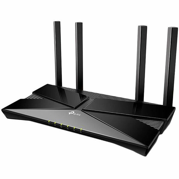 TP Link AX1800 Dual-Band Wi-Fi 6 Router, 1.8 Gbps Wi-Fi, 4× Fixed  Antennas, 1× Gigabit WAN Port, 4× Gigabit LAN Ports, Network Security: SPI Firewal, Access Control IP & MAC Binding, Application Laye