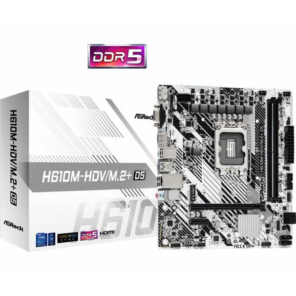 Asrock Intel LGA1700 H610M-HDV M.2 D5