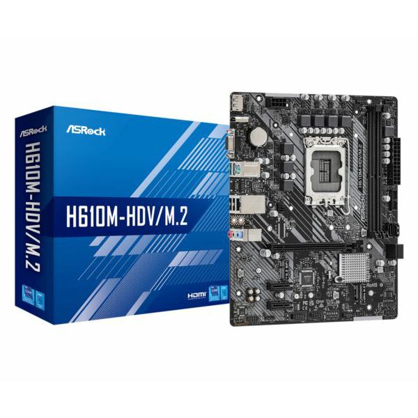 Asrock Intel LGA1700 H610M-HDV M.2