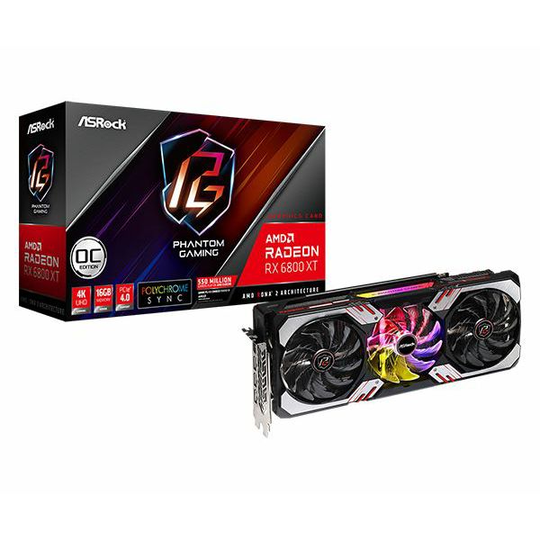 Asrock Radeon RX 6800 XT Phantom Gaming D 16G OC, 16GB GDDR6