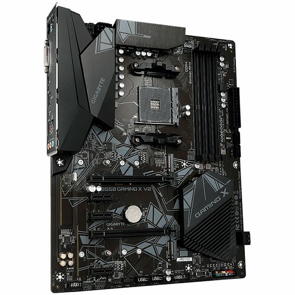 GIGABYTE Main Board Desktop AMD B550, AM4, 4 x DDR4, DVI-D/HDMI, 2xPCIE x16 , 3xPCIE x1, ALC887 , 2x M.2 , 4 x SATA, ATX