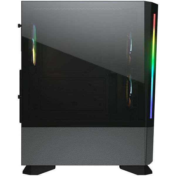 COUGAR | MX430 Air RGB Black | PC Case | Mid Tower / Air Vents Front Panel with ARGB strips / 3 x ARGB Fans / 4mm TG Left Panel