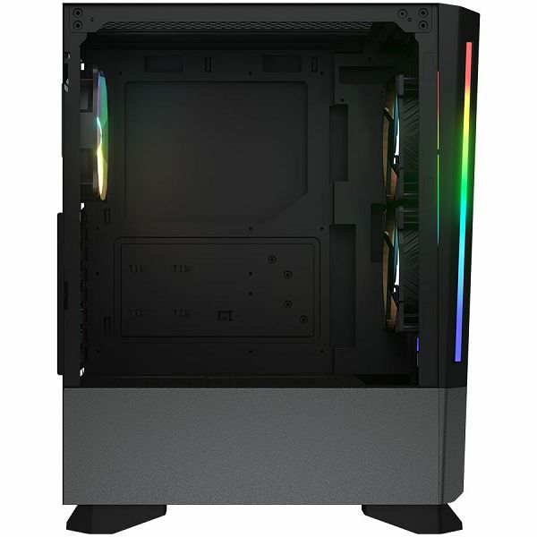 COUGAR | MX430 Air RGB Black | PC Case | Mid Tower / Air Vents Front Panel with ARGB strips / 3 x ARGB Fans / 4mm TG Left Panel