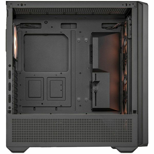 COUGAR | MX600 Black | PC Case | Mid Tower / Mesh Front Panel / 3 x 140mm + 1 x 120mm Fans / Transparent Left Panel