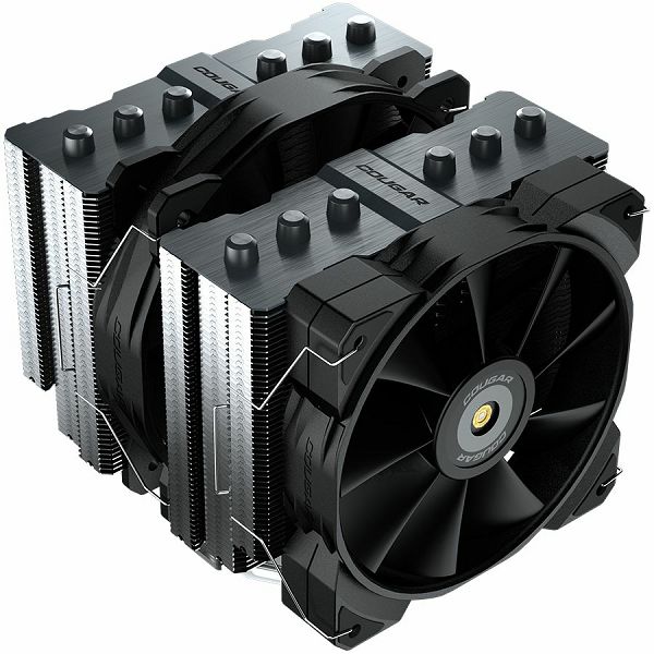 Cougar I Forza 135 I Dual Tower Air Cooling I 128 x 140 x 160mm / Reflow / 1x 140mm & 1x 120mm HDB fans incl. clips for 3rd fan / 1391g