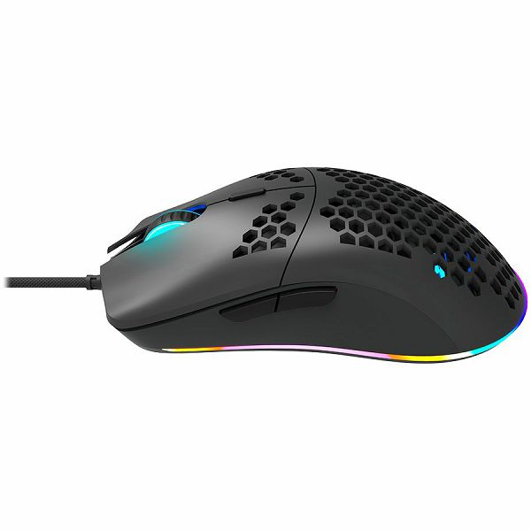 CANYON,Gaming Mouse with 7 programmable buttons, Pixart 3519 optical sensor, 4 levels of DPI and up to 4200, 5 million times key life, 1.65m Ultraweave cable, UPE feet and colorful RGB lights, Black,