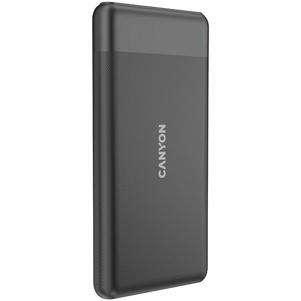 CANYON PB-109 Power bank 10000mAh Li-poly battery, Input Lightning &Type C  : 5V/2A, 9V/2A PD 18W(Max), Output Type C 5V/3A,9V/2.2A,12V/1.5A 20W,  Output USB A:5V3A,9V2A,12V1.5A,18W quick charging cab