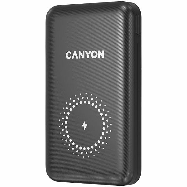 CANYON PB-1001 18W PD+QC 3.0+10W Magnet wireless charger  powerbank 10000mAh Li-poly battery,Lightning Input: DC5V/2A, 9V/2A Type c PD Input: DC5V/3A, 9V/2A, Type C  PD output:5V/3A,9V/2.2A,12V/1.5AQC