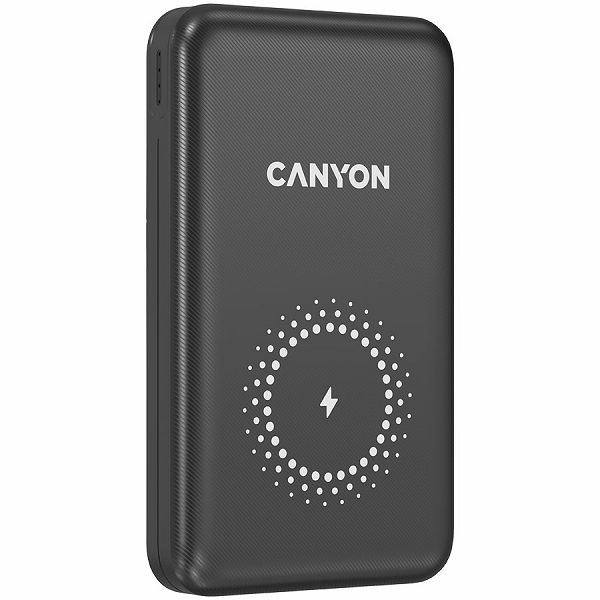 CANYON PB-1001 18W PD+QC 3.0+10W Magnet wireless charger  powerbank 10000mAh Li-poly battery,Lightning Input: DC5V/2A, 9V/2A Type c PD Input: DC5V/3A, 9V/2A, Type C  PD output:5V/3A,9V/2.2A,12V/1.5AQC