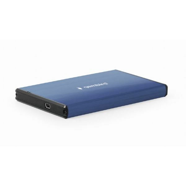 Gembird USB 3.0 2.5'' enclosure, brushed aluminum, deep-blue