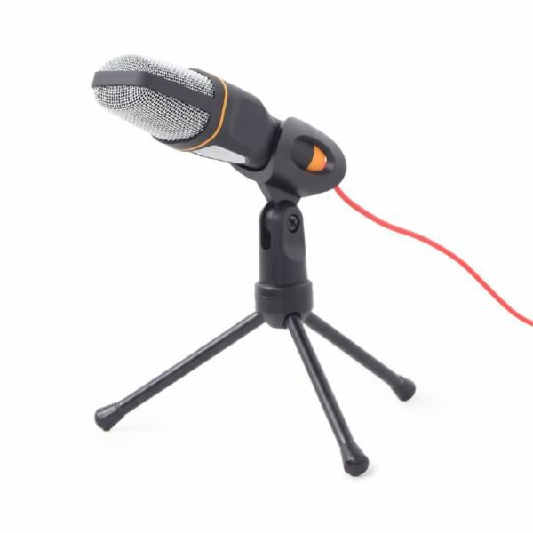 Gembird Desktop microphone with a tripod, black