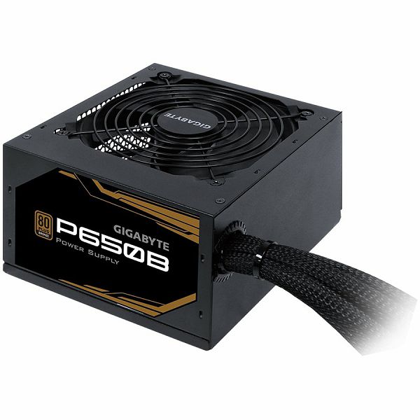 GIGABYTE P650B Power Supply 650W, 80+ Bronze, Japanese capacitors, 120mm smart fan, EU plug