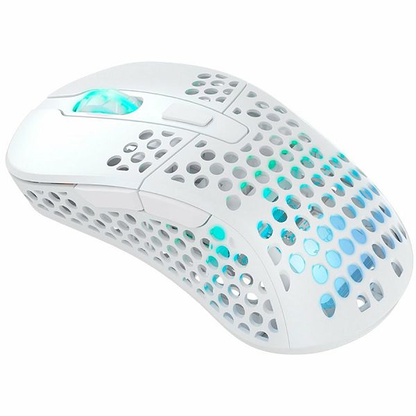 XTRFY M4W RGB, Ultra-light Wireless Gaming Mouse, Pixart 3389, Modular shell, White