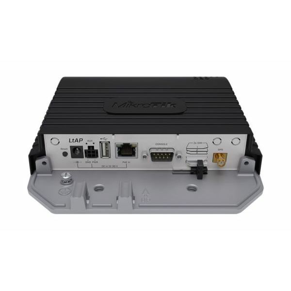 MikroTik (RBLtAP-2HnD) Compact weatherproof wireless access point with 2 miniPCiE slots 3 SIM slots