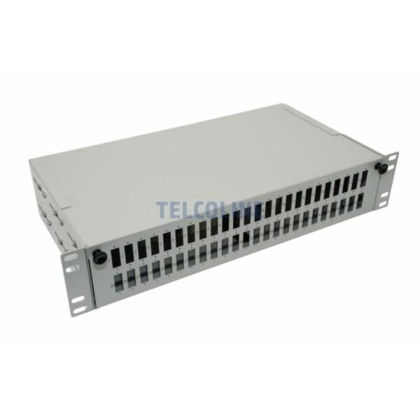 NFO Patch Panel 2U 19" - 48 SC Duplex, Slide-out, 4 cassettes