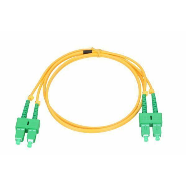 NFO Patch cord, SC APC-SC APC, Singlemode 9 125, G.657A1, 3mm, Duplex, 20m