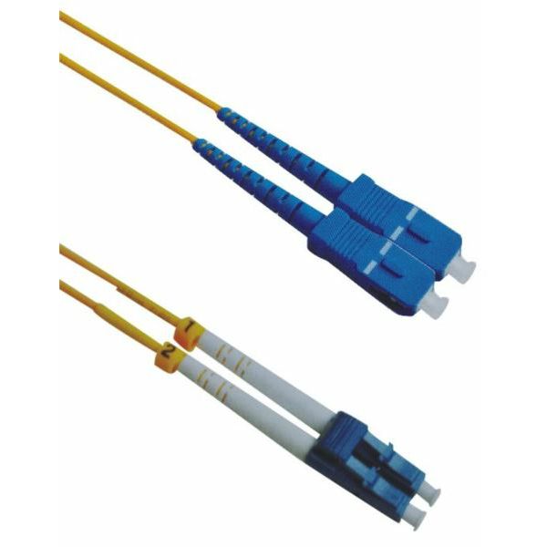 NFO Patch cord, LC UPC-SC UPC, Singlemode 9 125, G.657A2, duplex, 1m