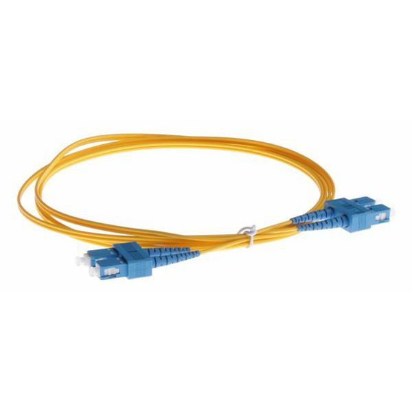 NFO Patch cord, SC UPC-SC UPC, Singlemode, 9 125, G.657.A2, Duplex, 3mm, 1m