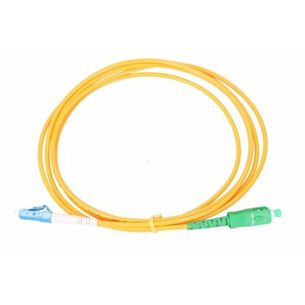 NFO Patch cord, LC UPC-SC APC, Singlemode 9 125, G.652D, Simplex, 0,5m
