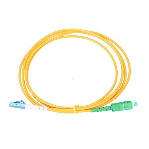 NFO Patch cord, LC UPC-SC APC, Singlemode 9 125, G.652D, Simplex, 1m