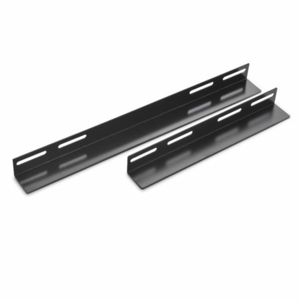 NaviaTec 1x L Bracket for 600mm deep wall cabinet Black - single pc only