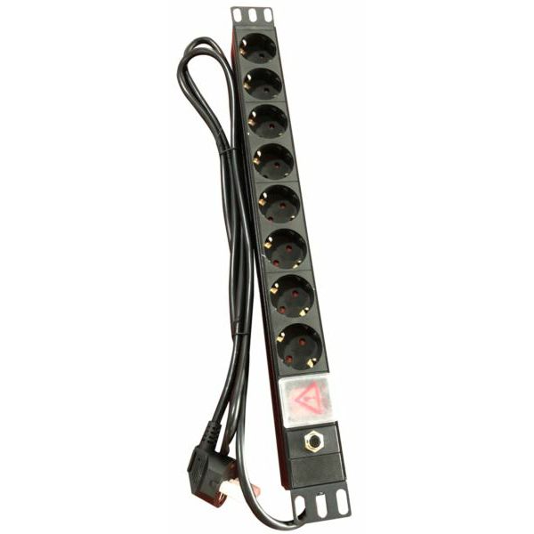NaviaTec 8 Outlet Power Distribution Unit 8x Schuko Input Cable Schuko