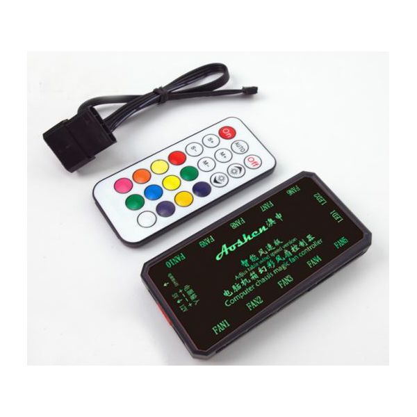 NaviaTec RGB Computer Fan Controller with Remote Control