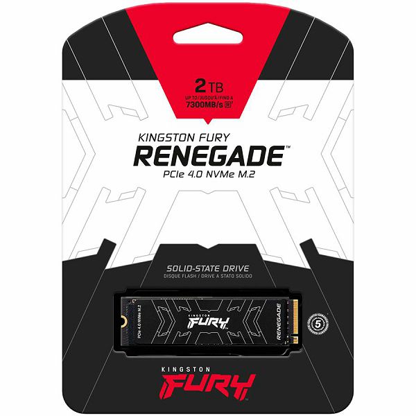 Kingston 2000G Fury Renegade PCIe 4.0 NVMe M.2 SSD. up to 7,300/7,000MB/s;