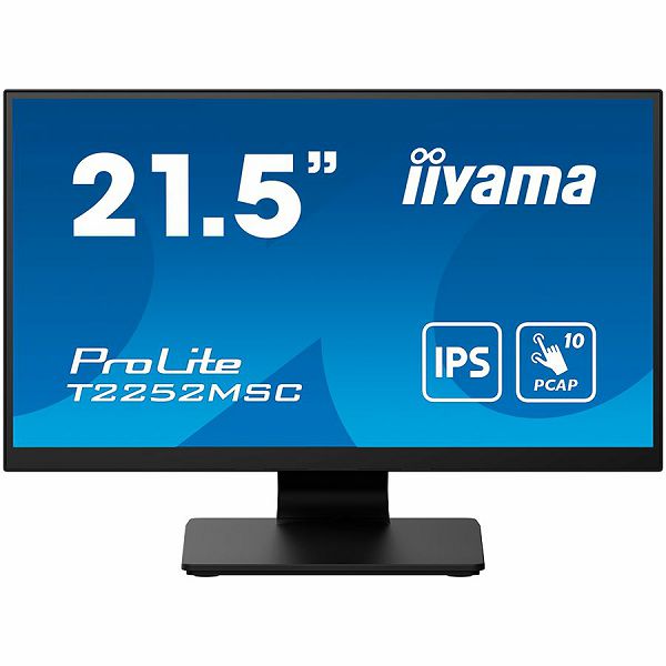 IIYAMA Monitor LED T2252MSC-B2 21.5" IPS TOUCH Capacitive 1920 x 1080, 250 cd/m², 1000:1, 5ms, Touch points 10, Touch method stylus, finger, glove, Touch interface	USB, HDMI x1, DisplayPort x1, Speake