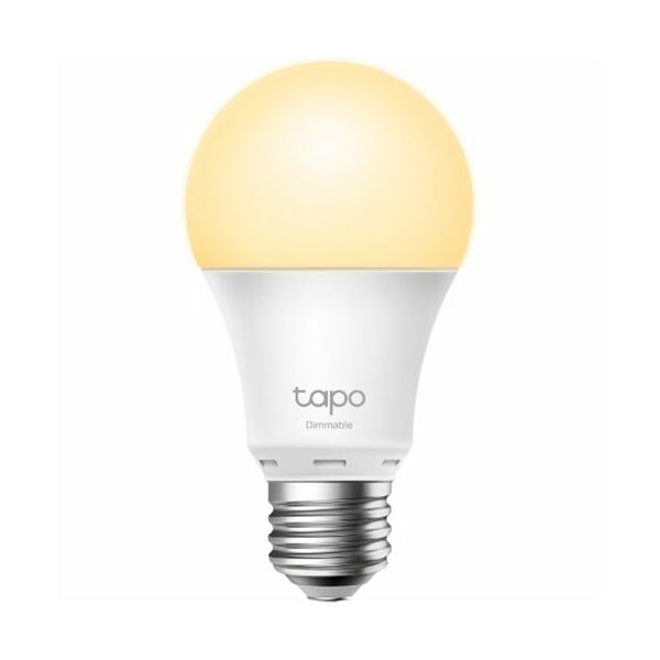 Tapo Smart WiFi Bulb, A60 size, E27 base, 8.7W, 2700K warm white，800 lumens brightness and dimmable, 802.11b/g/n 2.4G WiFi connection, work with 200-240 V, 50/60 Hz power voltage and frequency, work w