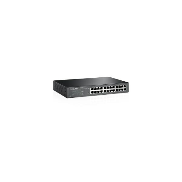 TP-Link 24-port Gigabit Easy Smart preklopnik (Switch), 24×10/100/1000M RJ45 ports, 1U 13"