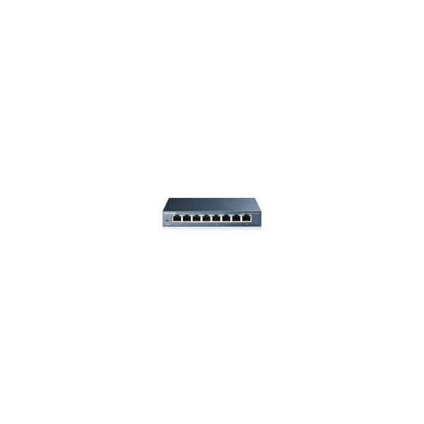 TP-Link 8-port Gigabit Desktop preklopnik (Switch), 8×10/100/1000M RJ45 ports, metalno kućište