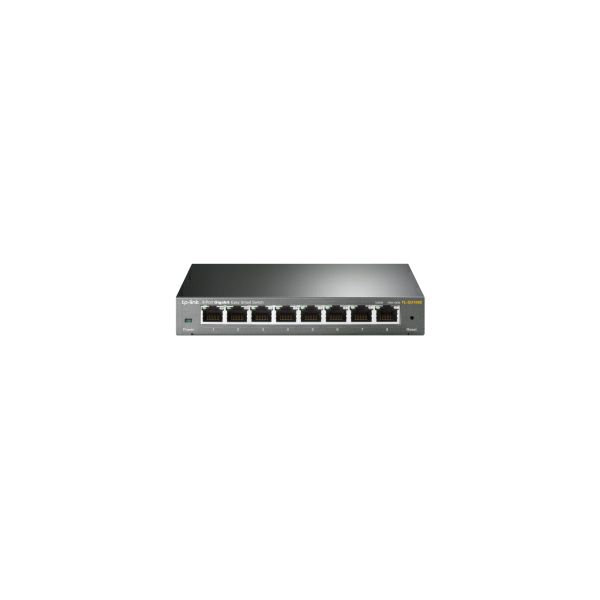 TP-Link 8-port Gigabit Easy Smart preklopnik (Switch), 8×10/100/1000M RJ45 ports, metalno kučište