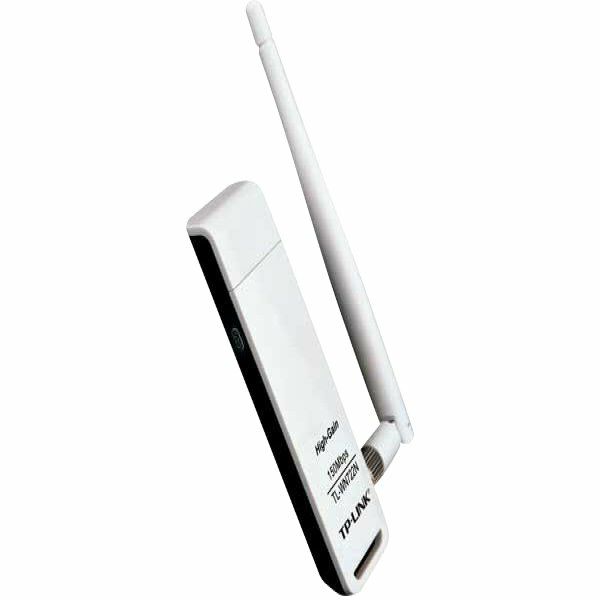 NIC TP-Link TL-WN722N, USB 2.0 Adapter, 2,4GHz High Gain Wireless N 150Mbps, Detachable Omni Directional Antenna 1 x 4dBi (RP-SMA)