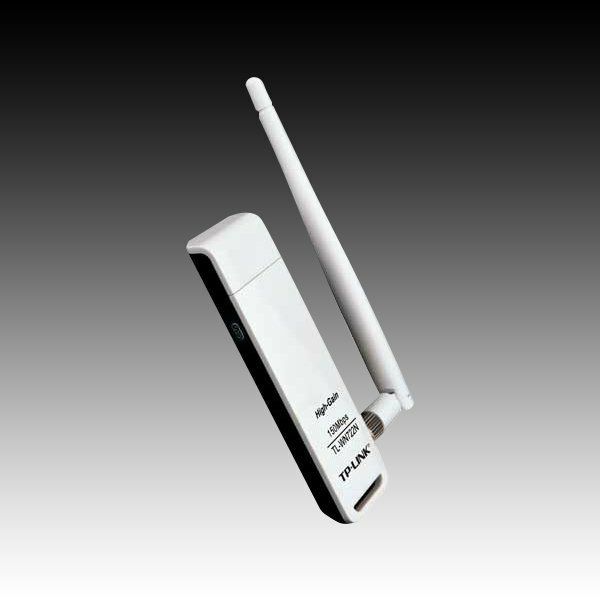 NIC TP-Link TL-WN722N, USB 2.0 Adapter, 2,4GHz High Gain Wireless N 150Mbps, Detachable Omni Directional Antenna 1 x 4dBi (RP-SMA)