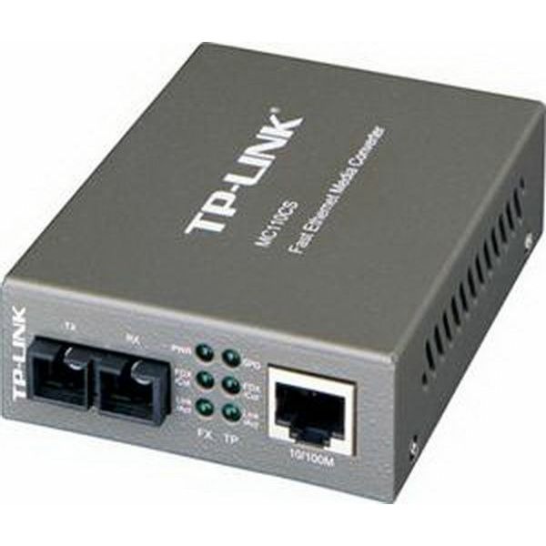TP-Link 100Mbps RJ45 to 100base optical (SC, SM)-20km Media Converter