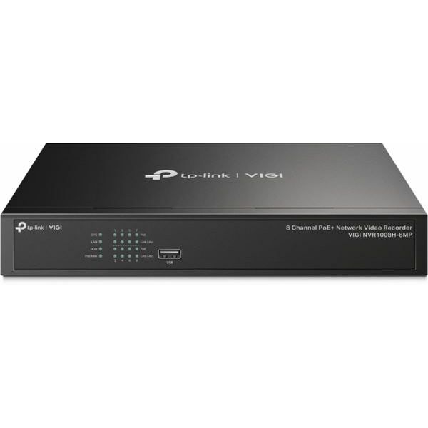 TP-Link VIGI NVR1008H-8MP, 8 Channel PoE Network Video Recorder