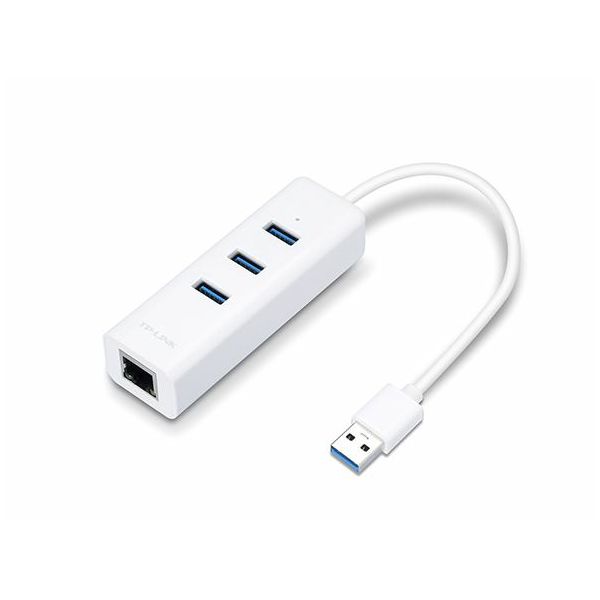 TP-Link USB 3.0 3-Port Hub Gigabit Ethernet Adapter 2 in 1 USB Adapter