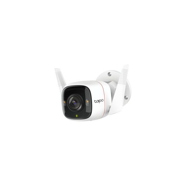 TP-Link bežična vanjska kamera 2K QHD (2560×1440), H.264 video, 4MP, RJ45, microSD do 256GB, Pan/Tilt, Day/Night, dvosmjerni audio, detekcija pokreta, vodootporna IP66, Android/iOS podrška