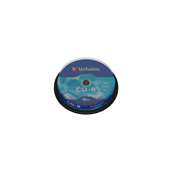 CD-R Verbatim 700MB 52× DataLife 10 pack spindle EP