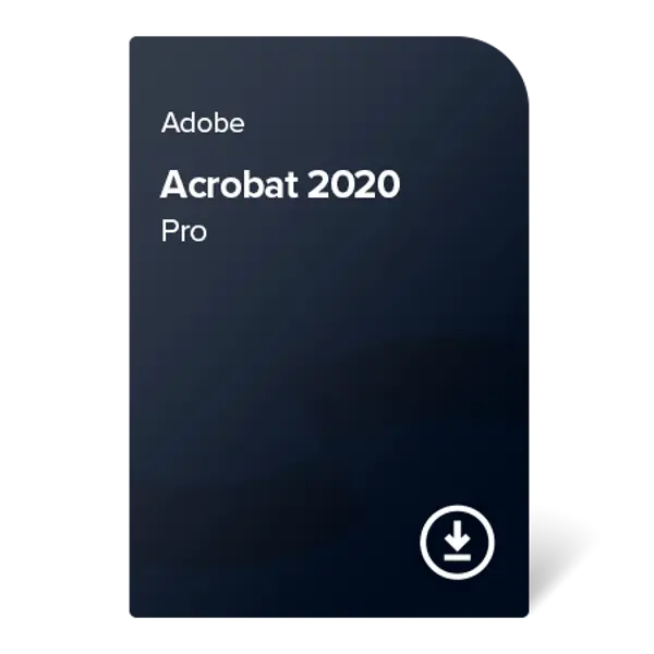 Adobe Acrobat 2020 Pro (EN) – trajno vlasništvo digital certificate